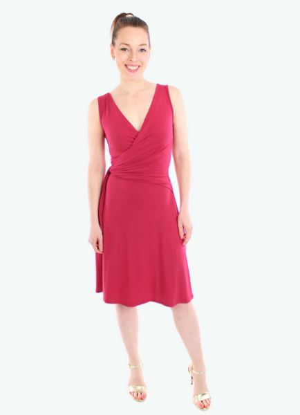 Kleid in Wickeloptik
